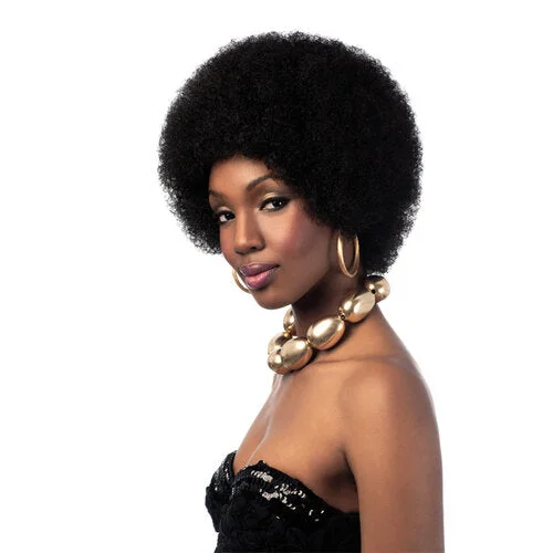 Peruvian - human - hair wig with a soft and manageable feelBig Afro Wig