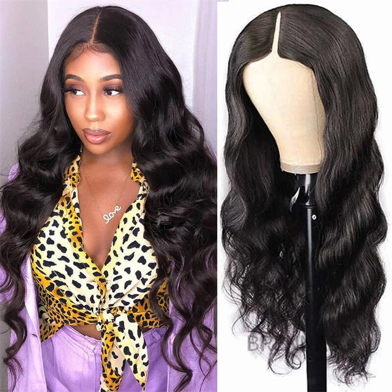 Peruvian - human - hair wig with a soft and manageable feelBrennas Hair Beginner Friendly V Part Body Wave Wig Upgrade V Part Human Hair Wig No Leave Out Peruvian - human - hair wig with a soft and manageable feelBrennas Hair Beginner Friendly V Part Body Wave Wig Upgrade V Part Human Hair Wig No Leave Out