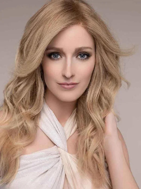 Human - hair wig with a side - part for a more flattering appearanceCascade Human Hair wig - Pure Power Human Hair Collection Human - hair wig with a side - part for a more flattering appearanceCascade Human Hair wig - Pure Power Human Hair Collection