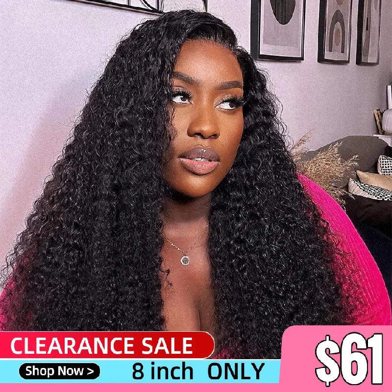 Human - hair lace wig for a luxurious and natural feelClearance Sale 13x4 Kinky Curly Lace Front Wig Human Hair 200% Density Transparent Lace Frontal Wig Human - hair lace wig for a luxurious and natural feelClearance Sale 13x4 Kinky Curly Lace Front Wig Human Hair 200% Density Transparent Lace Frontal Wig