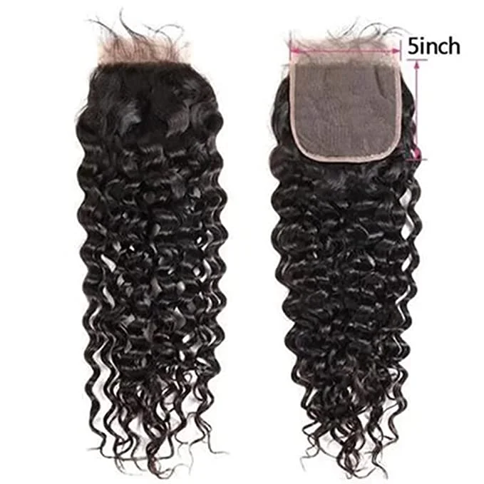 Adjustable - cap lace wig for a comfortable fit5x5 Deep Wave Closure