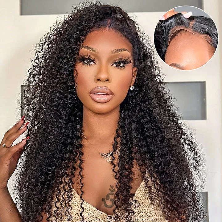 Lace wig with a platinum - blonde color for a bold and trendy lookCurly Hair Pre Cut 9x6 Lace Wig Glueless Human Hair Wig Lace wig with a platinum - blonde color for a bold and trendy lookCurly Hair Pre Cut 9x6 Lace Wig Glueless Human Hair Wig