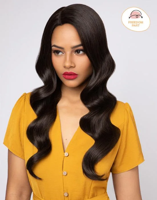 Human - hair wig with a straight texture for a sleek and minimalist lookGloss Waves Lace Wig