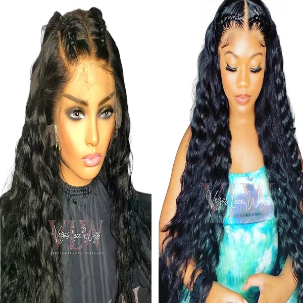 Full - lace wig with a natural - looking hairline for a seamless appearanceHD Invisible Lace Jet Black Body Wave Sasha Full - lace wig with a natural - looking hairline for a seamless appearanceHD Invisible Lace Jet Black Body Wave Sasha