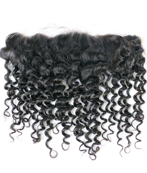 Synthetic lace wig with a heat - resistant formulaHD Lace Deep Wave Frontal