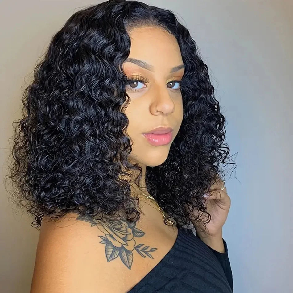 Bob Wigs for Instagram - Ready Looks​ Bob wig with auburn highlights for a warm and vibrant appearanceHigh Quality Deep Wave Bob Lace Front Human Hair Wigs100% Virgin Hair Natural Looking Bob Wig