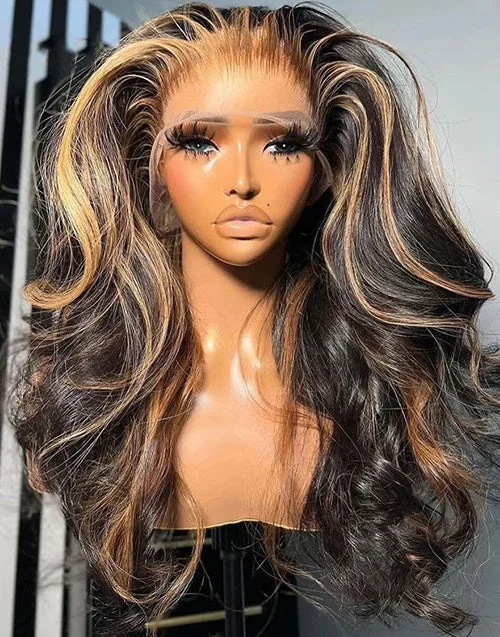 Colored wig with a silver - grey color for a trendy and cool - toned lookHighlight Body Wave Wig 13x4 Lace Frontal Human Hair Wigs 360 Lace PrePlucked Wigs Colored wig with a silver - grey color for a trendy and cool - toned lookHighlight Body Wave Wig 13x4 Lace Frontal Human Hair Wigs 360 Lace PrePlucked Wigs