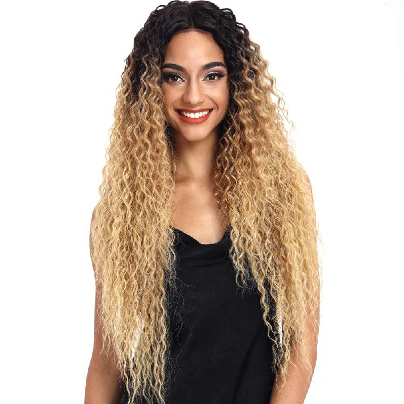 Lace wig with a honey - blonde color for a warm and sunny appearanceLace front curly wig Ombre Blonde 28'' Lace wig with a honey - blonde color for a warm and sunny appearanceLace front curly wig Ombre Blonde 28''