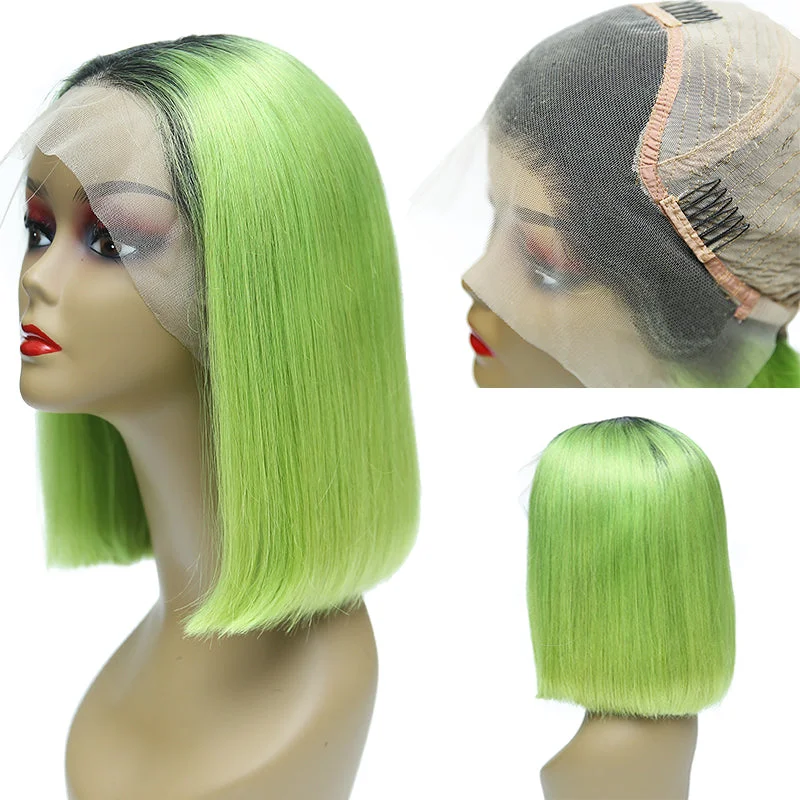 Bob Wigs for Corporate Events Adjustable - cap bob wig for a comfortable fitMsbeauty Summer Lace Front Wig New Color Neon Green Human Hair Wig Straight Bob Short Cut Bob Wigs for Corporate Events Adjustable - cap bob wig for a comfortable fitMsbeauty Summer Lace Front Wig New Color Neon Green Human Hair Wig Straight Bob Short Cut