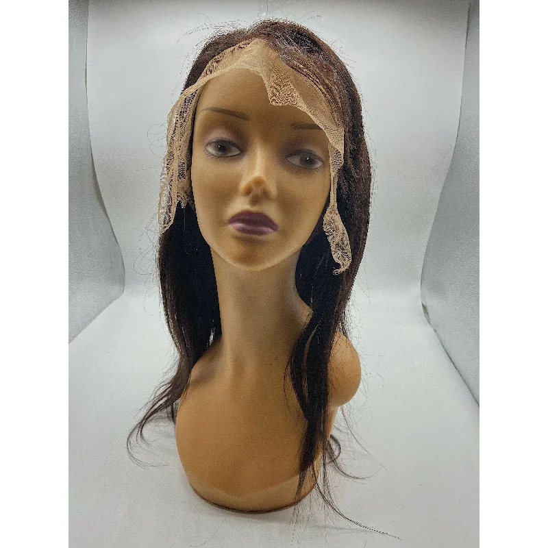 Lace wig with a honey - blonde color for a warm and sunny appearanceRIO Full Lace Human Hair Wig Straight Natural Black -16'' Lace wig with a honey - blonde color for a warm and sunny appearanceRIO Full Lace Human Hair Wig Straight Natural Black -16''