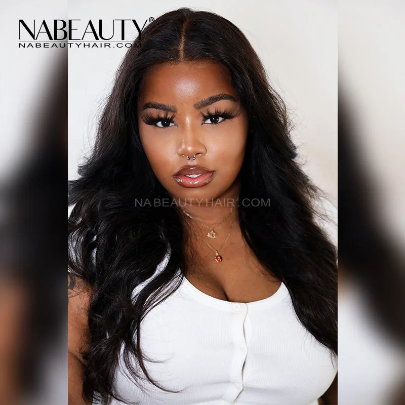 Lace wig with a pre - bleached knot for a natural - looking scalpNABEAUTY 13x6 T Part Lace Wig Human Hair Lace Frontal Wigs PrePlucked Straight Vrigin Hair Swiss Lace Lace wig with a pre - bleached knot for a natural - looking scalpNABEAUTY 13x6 T Part Lace Wig Human Hair Lace Frontal Wigs PrePlucked Straight Vrigin Hair Swiss Lace