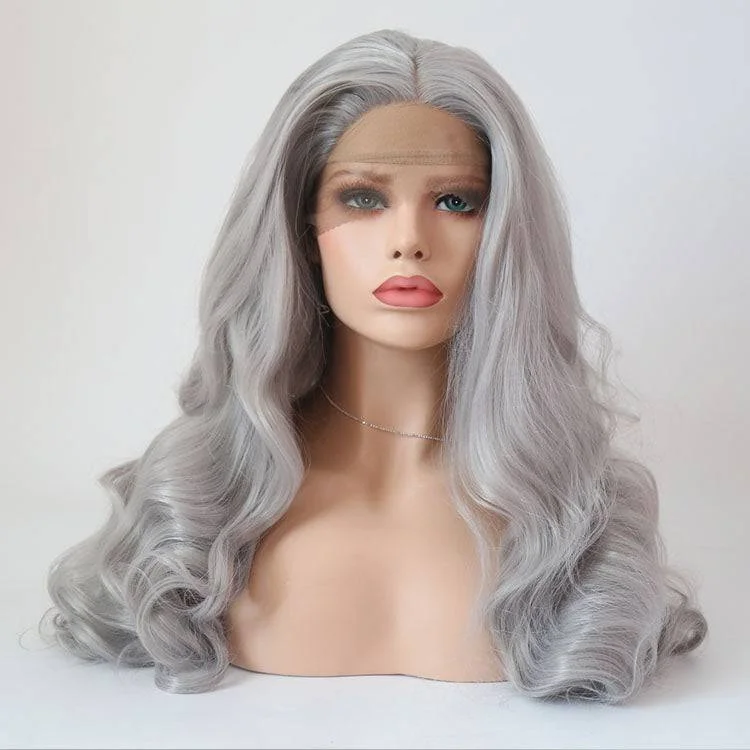 Lace wig with a pre - bleached knot for a natural - looking scalpVIP - Synthetic Lace Front Wig Lace wig with a pre - bleached knot for a natural - looking scalpVIP - Synthetic Lace Front Wig
