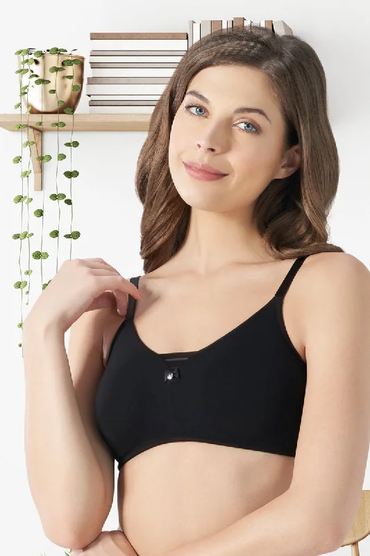 All Day Pretty Non-padded Non-wired Support Bra - Black