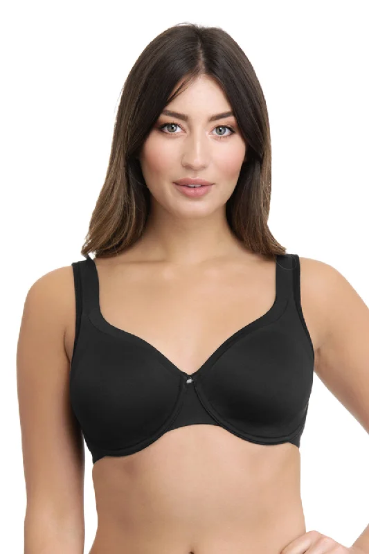 Contour Support Non-padded Wired Support Bra - Black