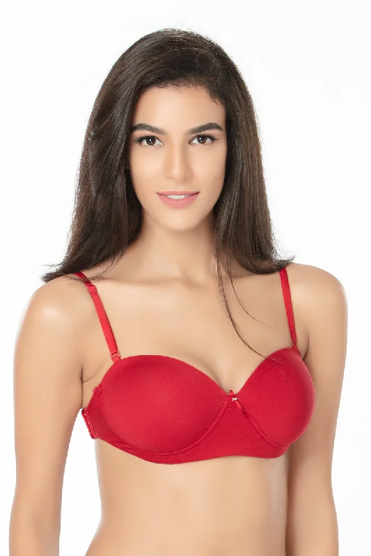 1230 Plain Mold T-shirt Bra Maroon