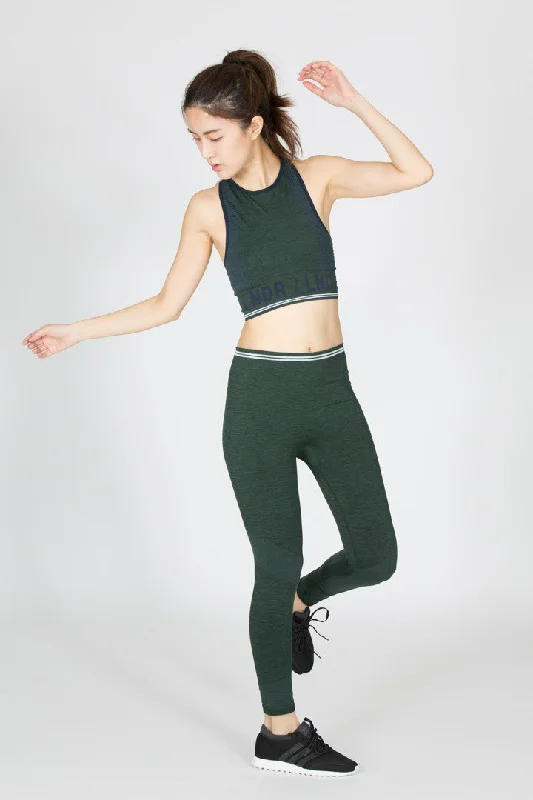 Aero.01 Sports Bra - Dark Green Marl