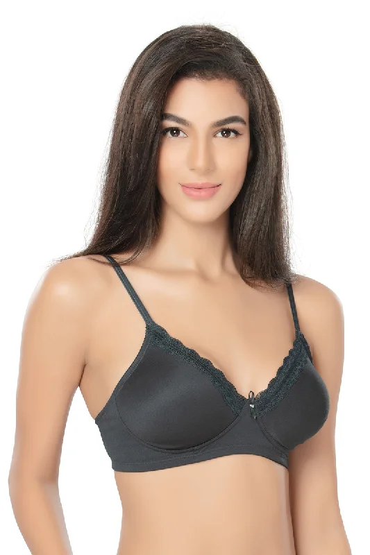 1244-Plain T-shirt Bra-Black