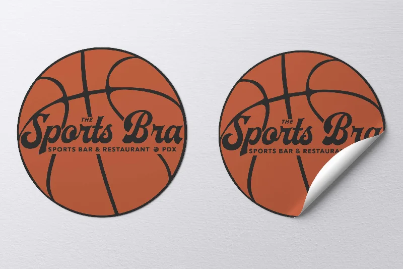 The Sports Bra Basketball Sticker