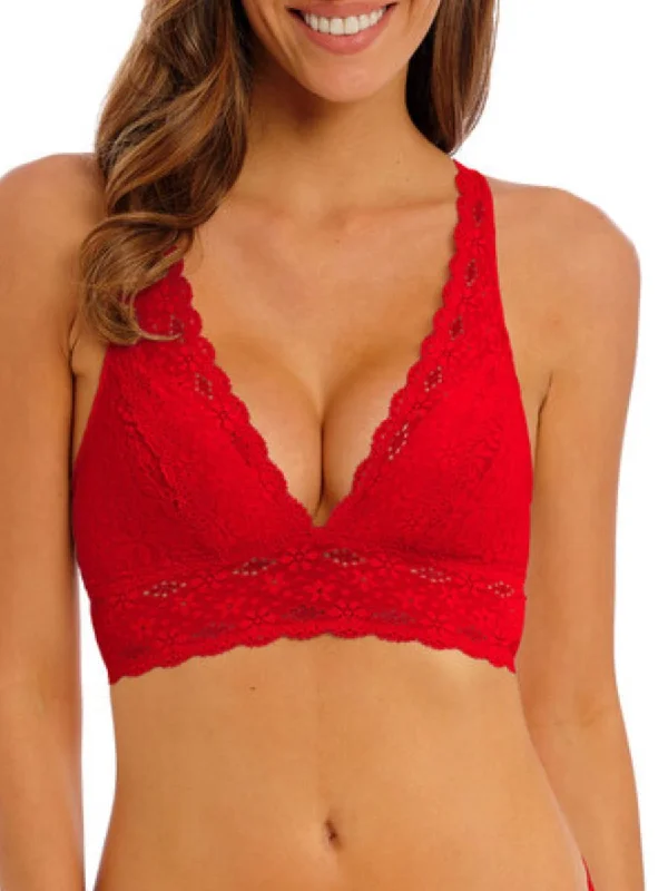 Halo Lace Soft Cup Bra - Barbados Cherry