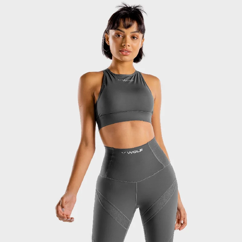 Wolf Sports Bra - Graphite