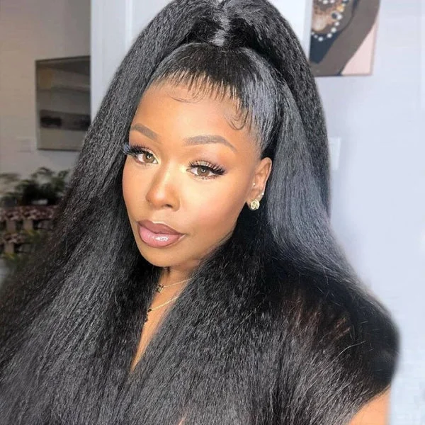 Kinky braided wigs with a tight curl pattern for authenticity3D 13X6 Full Frontal HD Lace Clean Hairline Kinky Straight Human Hair Skin Melt Lace Wig Kinky braided wigs with a tight curl pattern for authenticity3D 13X6 Full Frontal HD Lace Clean Hairline Kinky Straight Human Hair Skin Melt Lace Wig