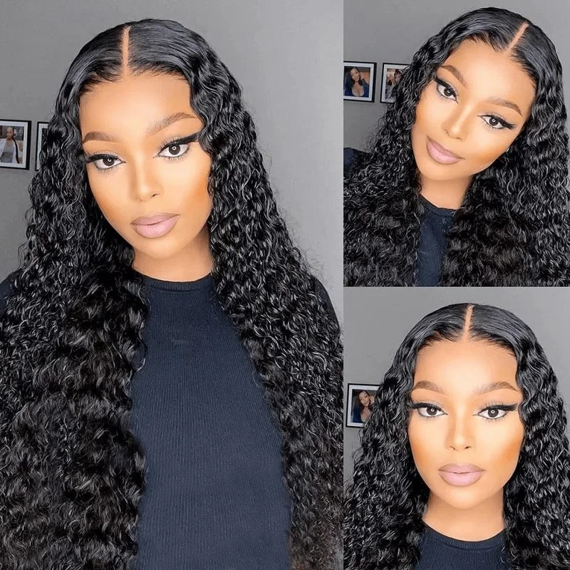 Wavy wig with a middle - part for a classic and elegant styleAligrace Pro Series 5x5 Lace Deep Wave Human Hair Wigs Wavy wig with a middle - part for a classic and elegant styleAligrace Pro Series 5x5 Lace Deep Wave Human Hair Wigs