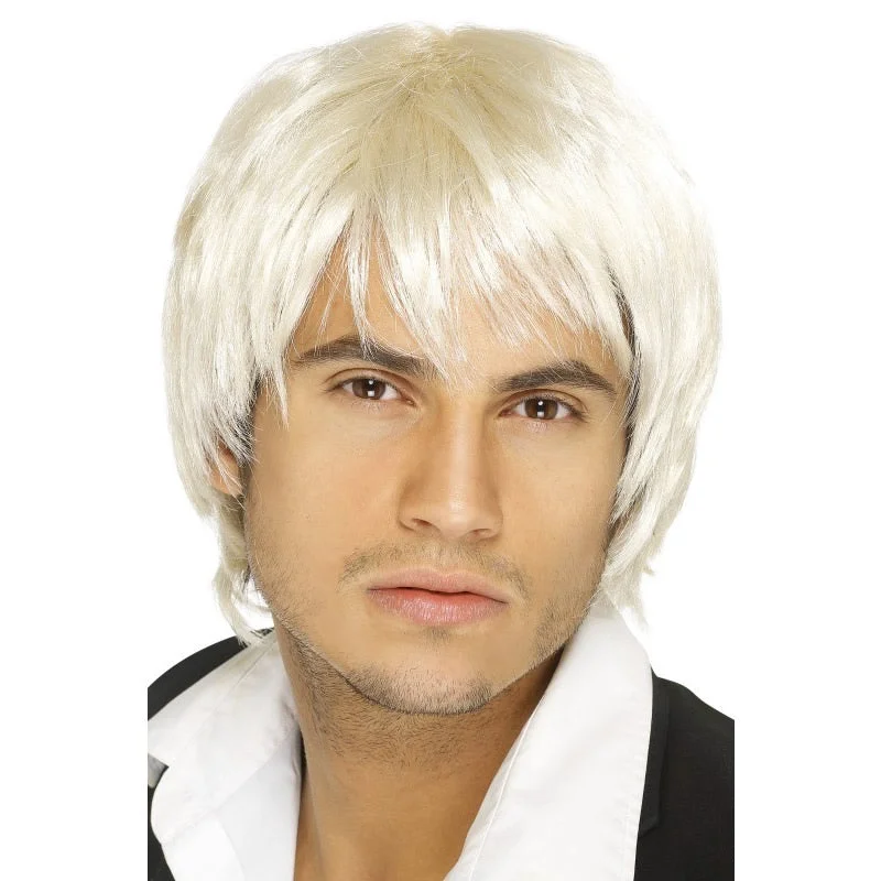 Long - length wig with a silk - base cap for a comfortable and smooth feelBuy Boy Band Wig Blond Long - length wig with a silk - base cap for a comfortable and smooth feelBuy Boy Band Wig Blond