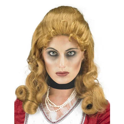Long - length wig with a side - part for a more flattering lookCountess Dracula Wig