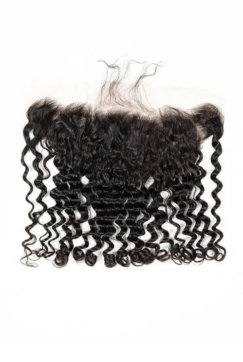 Wavy wig with a water - wave texture for a unique and stylish choiceVirgin Brazilian Deep Wave Lace Frontal Wavy wig with a water - wave texture for a unique and stylish choiceVirgin Brazilian Deep Wave Lace Frontal
