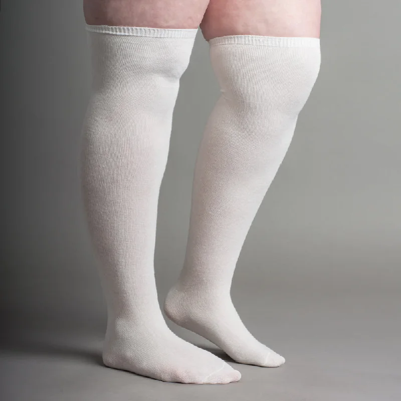 Extra Stretch Cotton Stockings (Ivory)