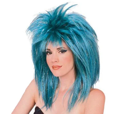 Long - length wig with a wispy fringe for a soft and feminine lookGlitter Diva Wig