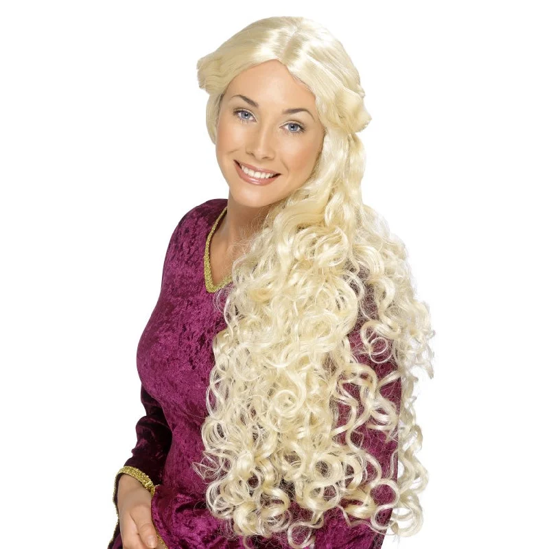 Long - length wig with a platinum - blonde color for a bold and trendy lookGuinevere Wig Blond Long - length wig with a platinum - blonde color for a bold and trendy lookGuinevere Wig Blond