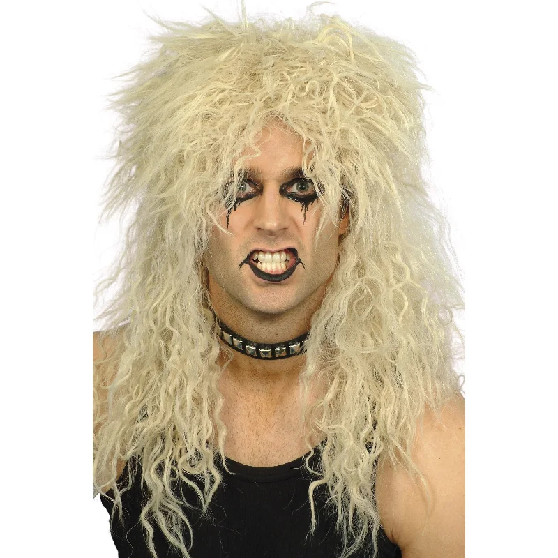 Long - length wig with a honey - blonde color for a warm and sunny appearanceHard Rocker Wig Blond Long - length wig with a honey - blonde color for a warm and sunny appearanceHard Rocker Wig Blond