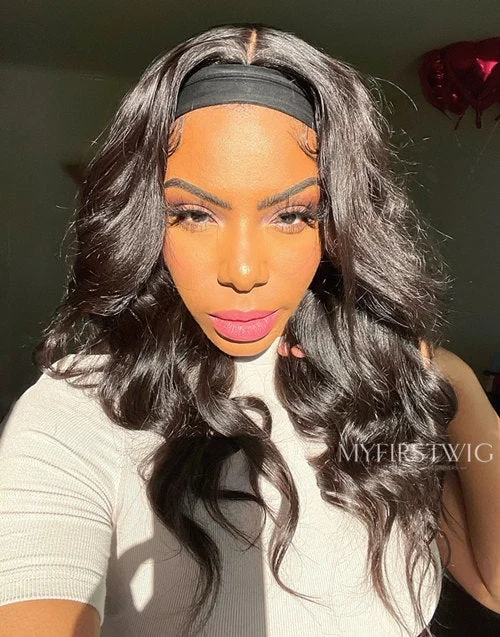 Braided wigs with a natural - looking scalp for a more realistic finishELAINE - Elegant Wavy Scalp Top Headband Wig - HBW055 Braided wigs with a natural - looking scalp for a more realistic finishELAINE - Elegant Wavy Scalp Top Headband Wig - HBW055