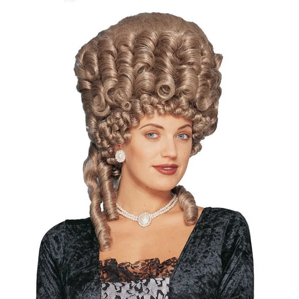 Long - length wig with a curly texture for a bold and stylish choiceMarie Antoinette Wig Brown Long - length wig with a curly texture for a bold and stylish choiceMarie Antoinette Wig Brown