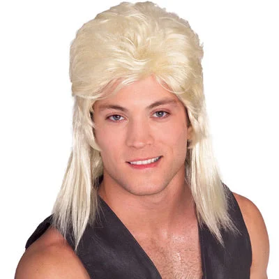 Long - length wig with a honey - blonde color for a warm and sunny appearanceMullet Wig Blond Long - length wig with a honey - blonde color for a warm and sunny appearanceMullet Wig Blond