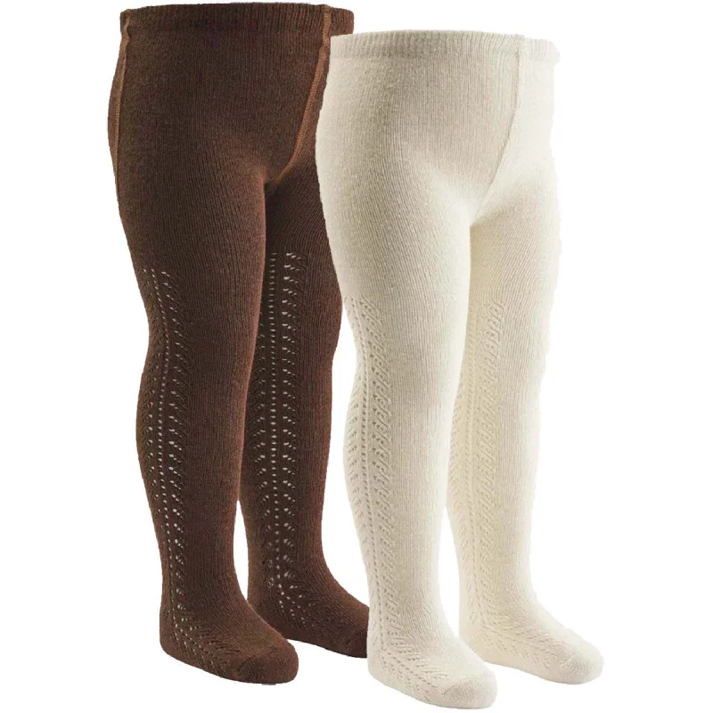 Müsli Bark/ Balsam Cream Lace Tights 2-Pack