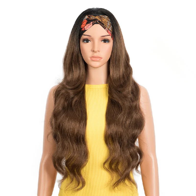 Long - length wavy wig with loose waves for a glamorous look28 Inch Headband Body Wave Wigs | WILMA Long - length wavy wig with loose waves for a glamorous look28 Inch Headband Body Wave Wigs | WILMA