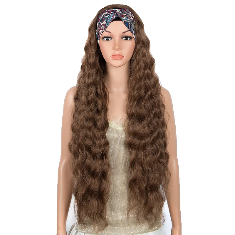 Wavy wig with a middle - part for a classic and elegant styleNOBLE Synthetic headband Wigs | Super Soft Long Wavy Wig | 38 Inch Headband Wigs 4 Colors Wavy wig with a middle - part for a classic and elegant styleNOBLE Synthetic headband Wigs | Super Soft Long Wavy Wig | 38 Inch Headband Wigs 4 Colors