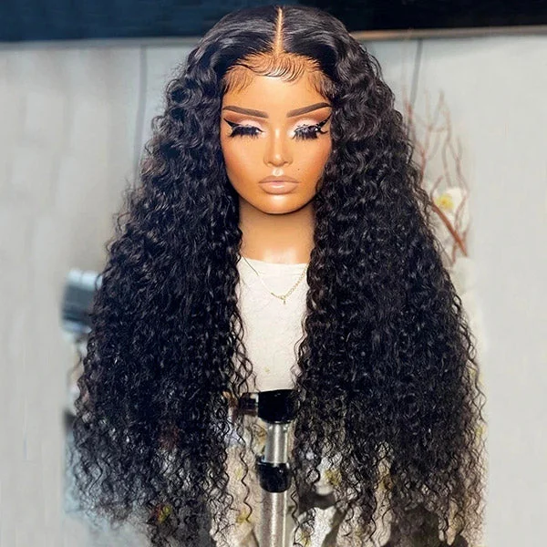 Heat - resistant wavy wig for easy styling at homeDeep Curly Frontal Wigs 13x4 Lace Front Wigs Human Hair Peruvian Hair Lace Wigs Heat - resistant wavy wig for easy styling at homeDeep Curly Frontal Wigs 13x4 Lace Front Wigs Human Hair Peruvian Hair Lace Wigs