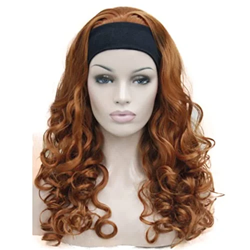 Micro braided wigs for a delicate and intricate styleRed Long Curly Synthetic Headband Wig Micro braided wigs for a delicate and intricate styleRed Long Curly Synthetic Headband Wig