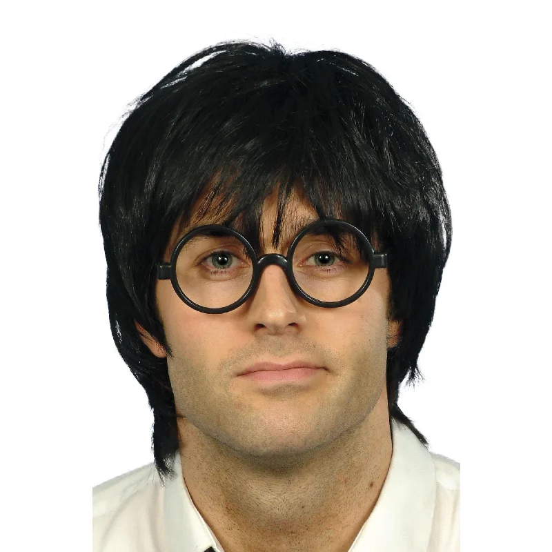 Long - length wig with a 220 - density for an extra - full appearanceSchoolboy Wig and Glasses Long - length wig with a 220 - density for an extra - full appearanceSchoolboy Wig and Glasses