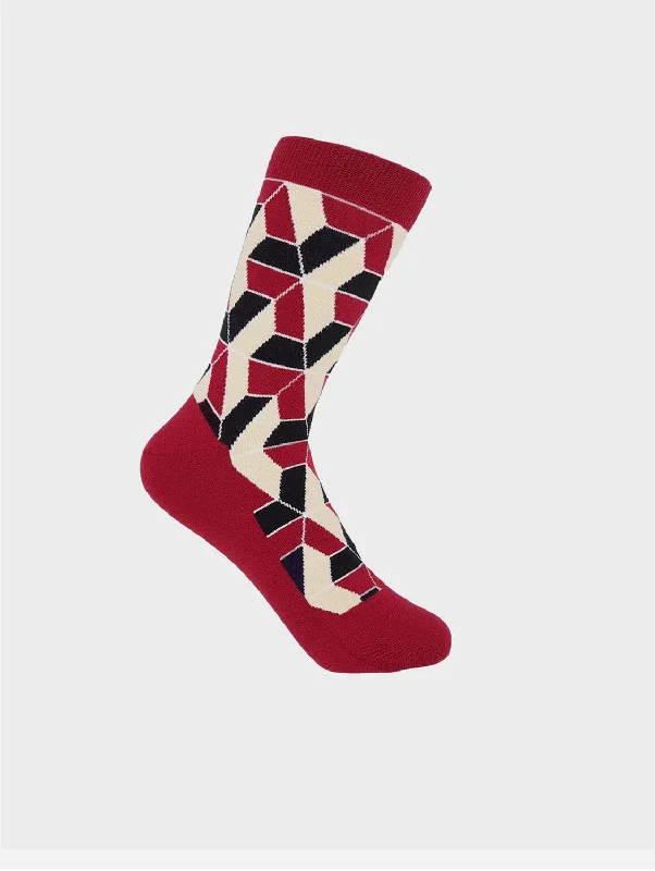 Vertex Women's Organic Cotton Socks | Red