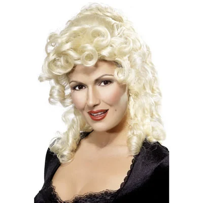 Long - length wig with a side - swept bang for a sophisticated lookVictorian Wig