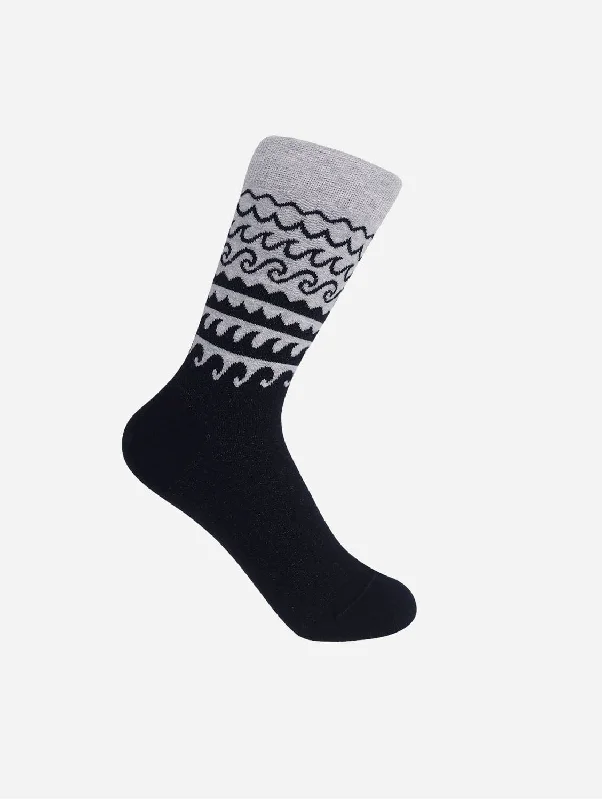 Wave Women's Organic Cotton Socks | Grey