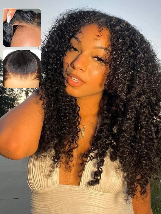 Braided wigs with a natural - looking scalp for a more realistic finish[Wear & Go] Glueless Wig Jerry Curly Hair 4x4/5x5/6x4.5 Lace Closure Wig 14A Virgin Hair