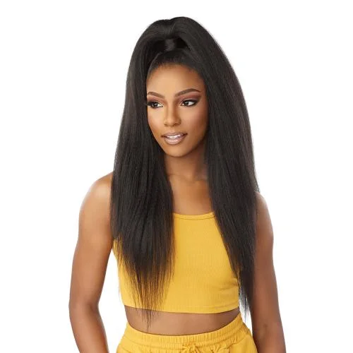 Half wig with a middle - part for a classic and elegant styleSensationnel Half Wig N Pony Wrap Instant Up N Down UD 17 Half wig with a middle - part for a classic and elegant styleSensationnel Half Wig N Pony Wrap Instant Up N Down UD 17