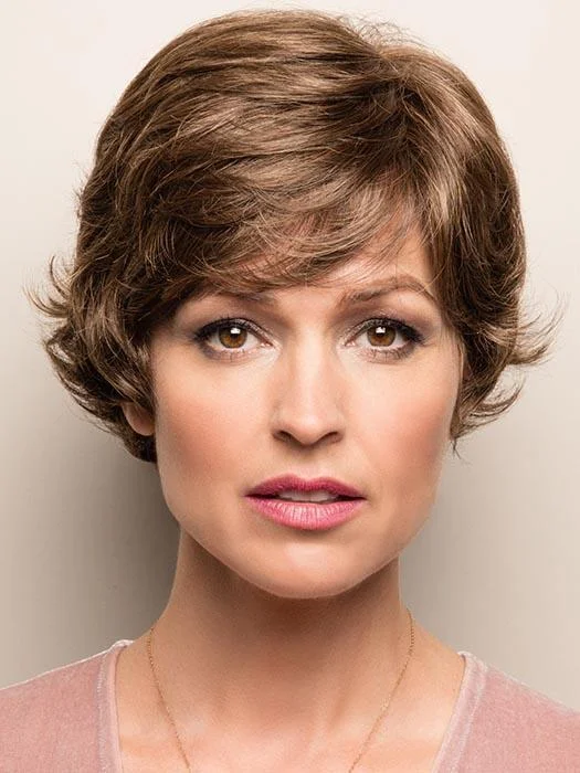 Monofilament - cap short wig for a breathable and natural - looking scalpKasumi | Synthetic Lace Front Wig (Mono Top) | CLOSEOUT Monofilament - cap short wig for a breathable and natural - looking scalpKasumi | Synthetic Lace Front Wig (Mono Top) | CLOSEOUT