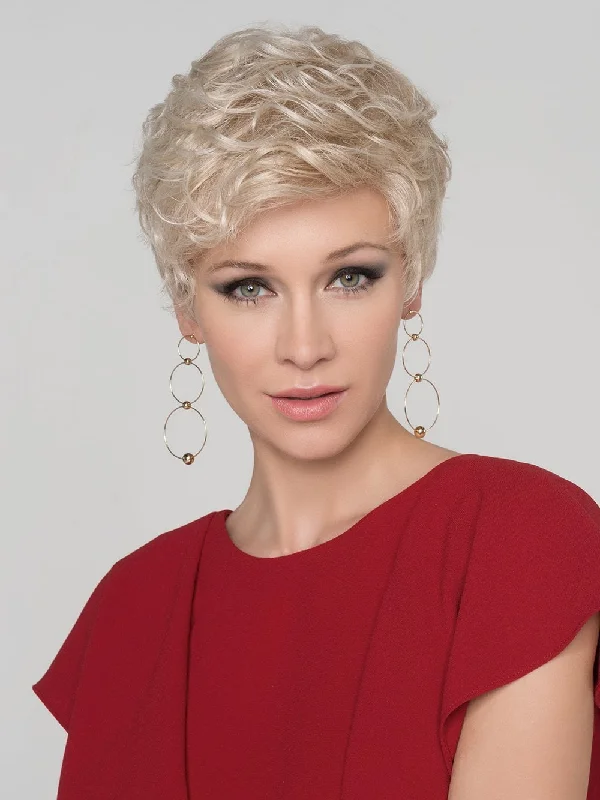 Heat - resistant short wig for easy styling with hot toolsKiss by Ellen Wille | Monofilament Crown | CLOSEOUT Heat - resistant short wig for easy styling with hot toolsKiss by Ellen Wille | Monofilament Crown | CLOSEOUT