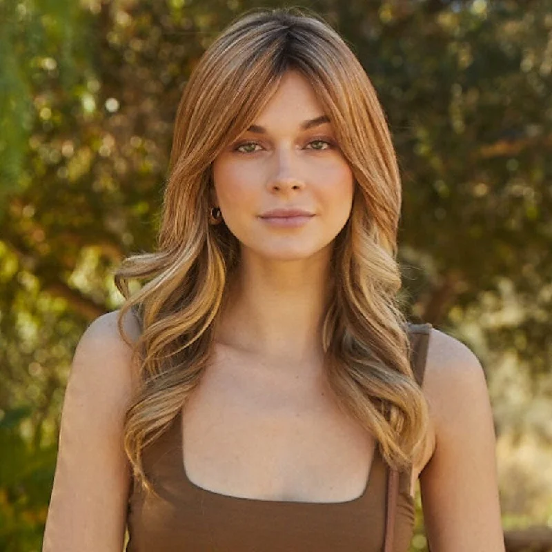 Lace - front short wig for a seamless and realistic hairlineRemy HH Topper 10" by Amore